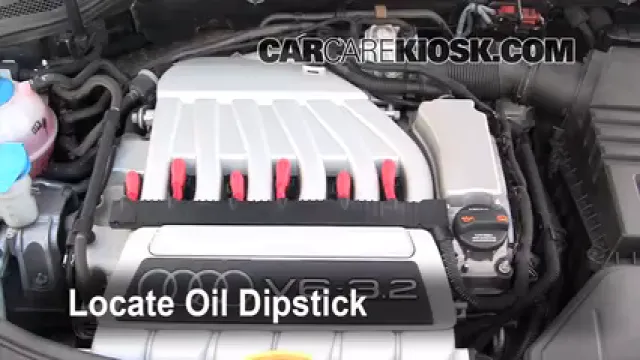 2008 Audi A3 Quattro 3.2L V6 Oil Check Oil Level